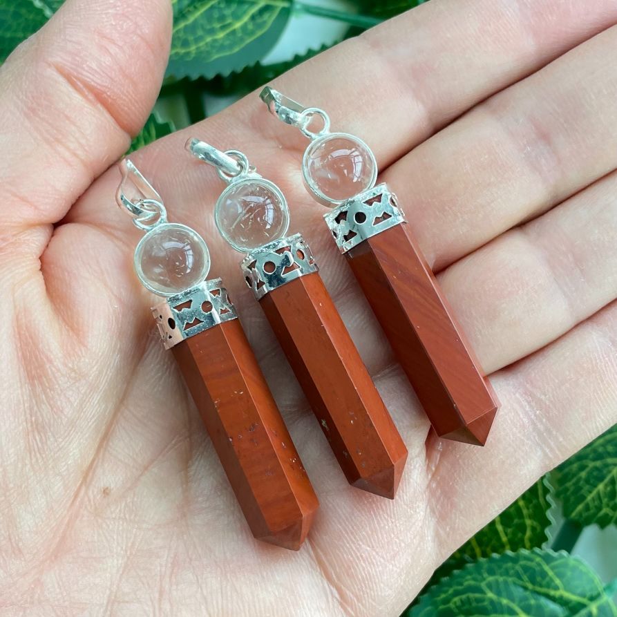 Red Jasper - Ball Point Pendant Red Jasper - Ball Point Pendant